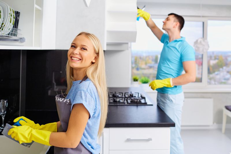 Cleaning Kitchen